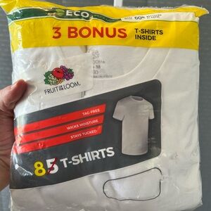 Fruit of the Loom Boy’s 8-Pack White T-Shirts